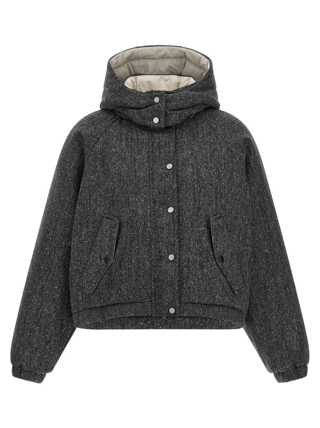 Brunello Cucinelli Women 'Shiny Zipper Pull' Down Jacket