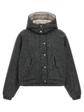 Brunello Cucinelli Women 'Shiny Zipper Pull' Down Jacket