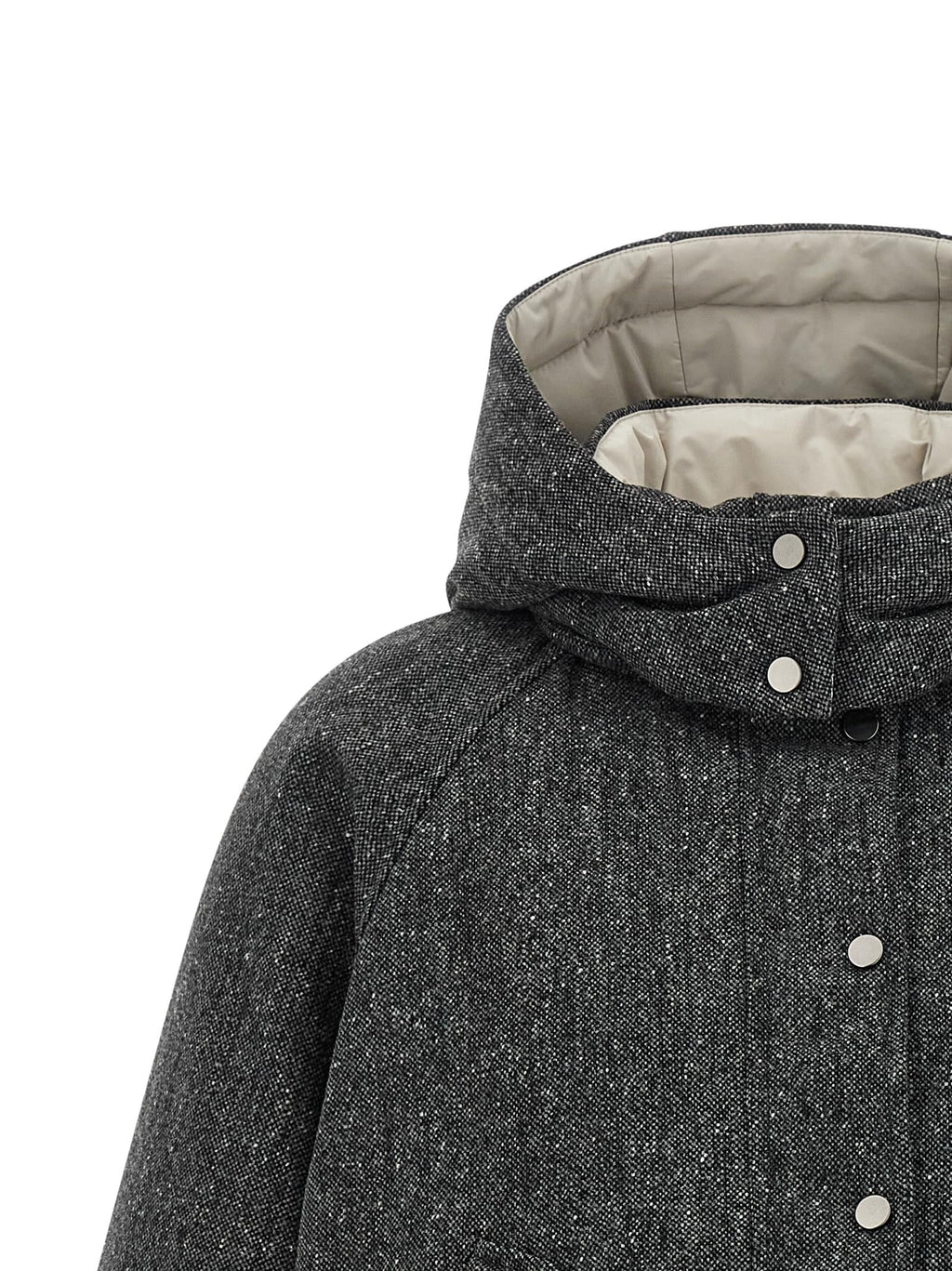Brunello Cucinelli Women 'Shiny Zipper Pull' Down Jacket