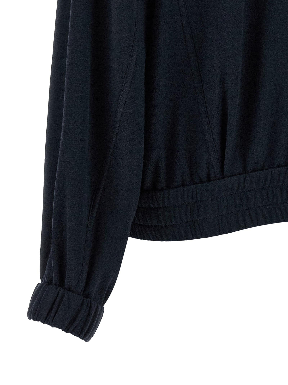 Brunello Cucinelli Women 'Shiny Zipper Pull' Sweatshirt