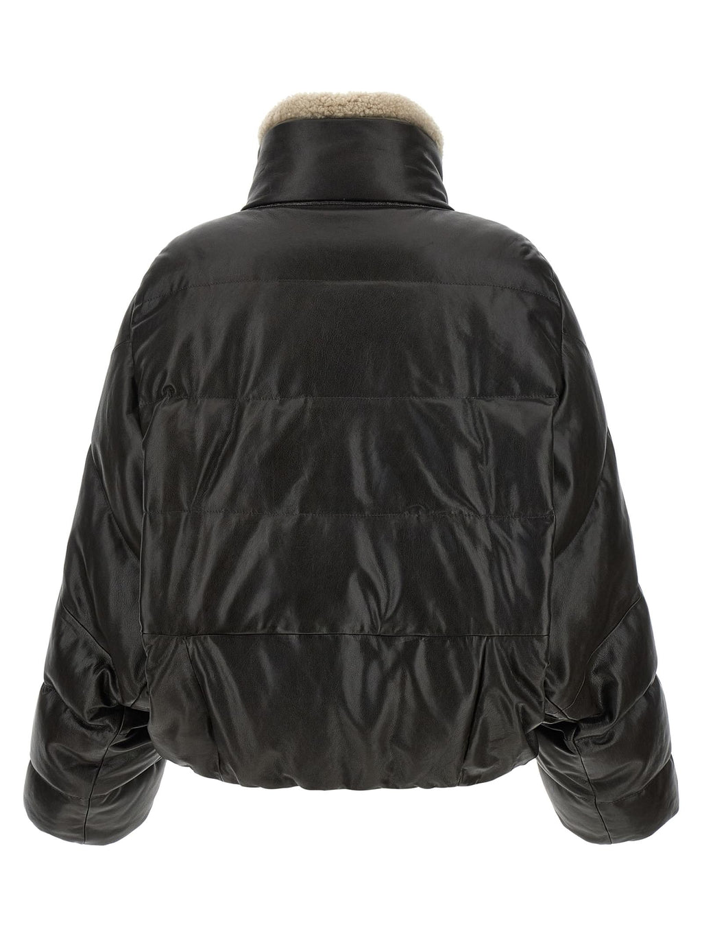 Brunello Cucinelli Women Padded Leather Jacket