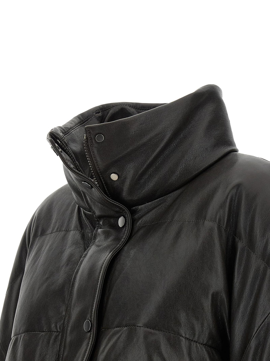 Brunello Cucinelli Women Padded Leather Jacket