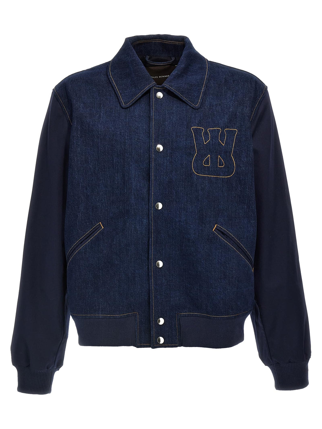 Wales Bonner Men 'The Echo Denim Varsity' Jacket