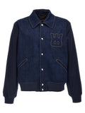 Wales Bonner Men 'The Echo Denim Varsity' Jacket