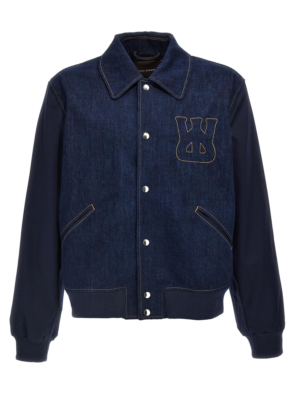 Wales Bonner Men 'The Echo Denim Varsity' Jacket
