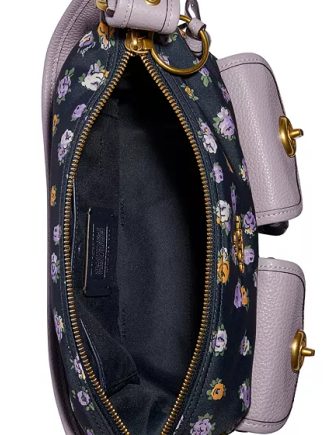 Coach Vintage Rose Print Nylon Cargo Shoulder Bag 23