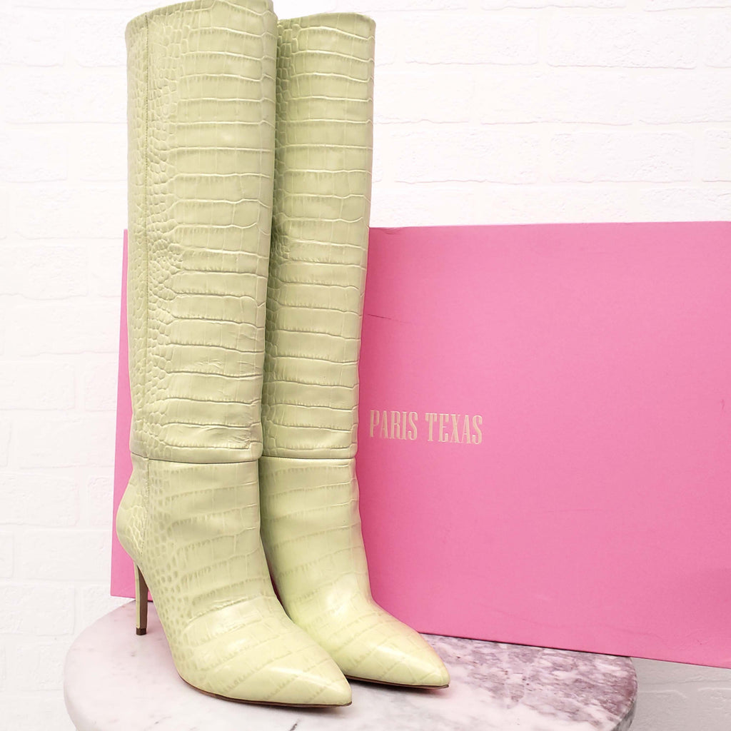 PARIS TEXAS GREEN BOOTS - SIZE 39