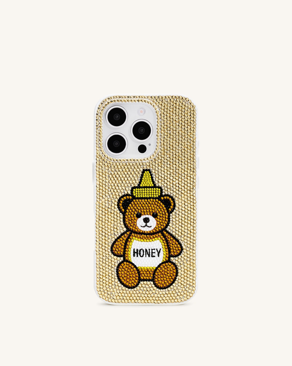 Honey Bear Artificial Crystal Phone Case - Neutral