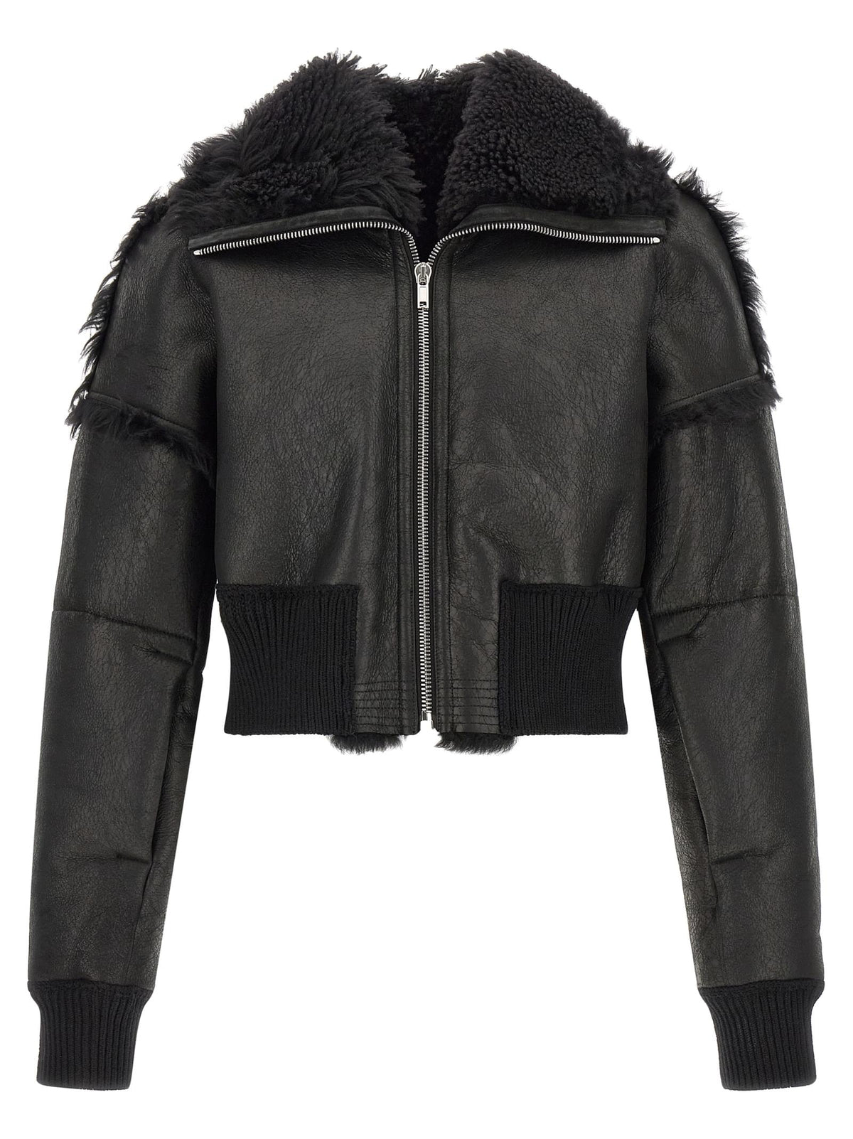 Rick Owens Men 'Flight Jkt Cropped' Bomber Jacket