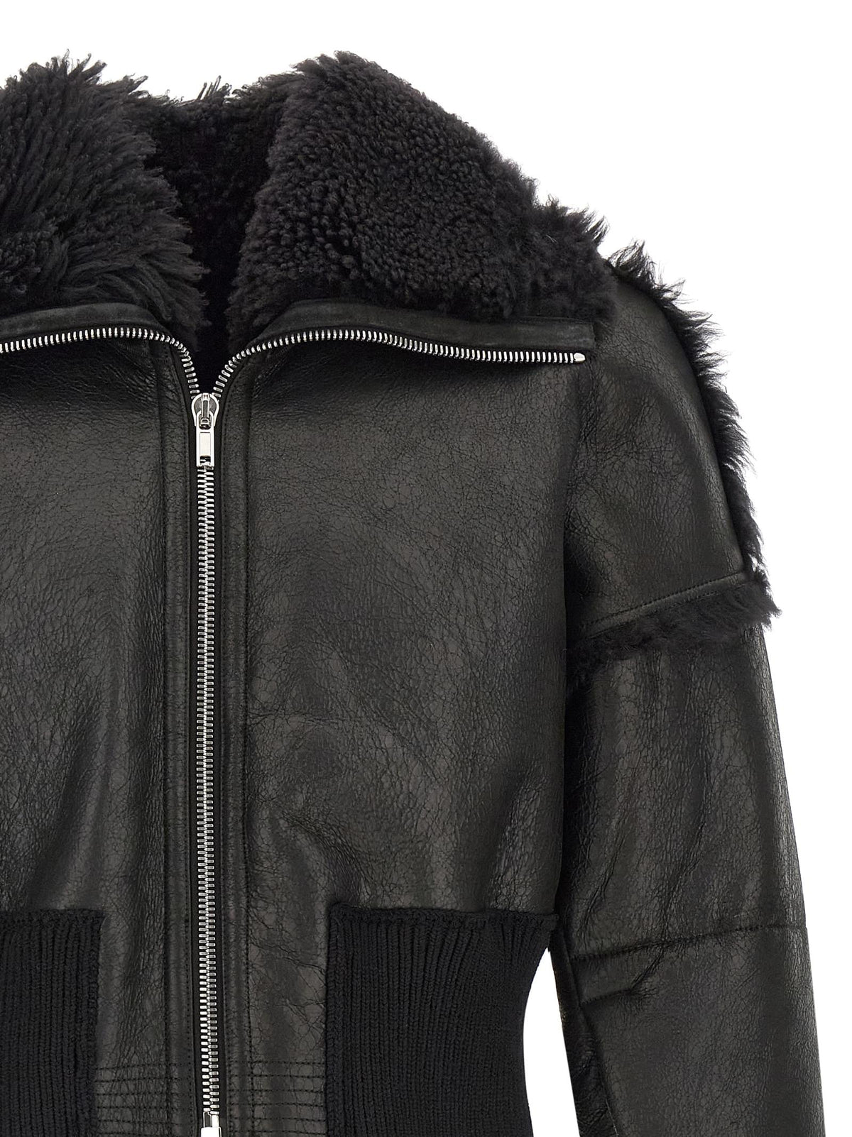 Rick Owens Men 'Flight Jkt Cropped' Bomber Jacket