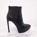 SAINT LAURENT BLACK PLATFORM BOOTIES - SIZE 37