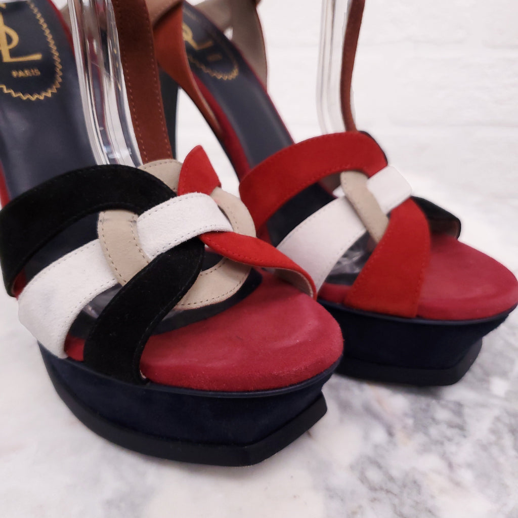 SAINT LAURENT MULTI-COLOUR TRIBUTES - SIZE 37.5