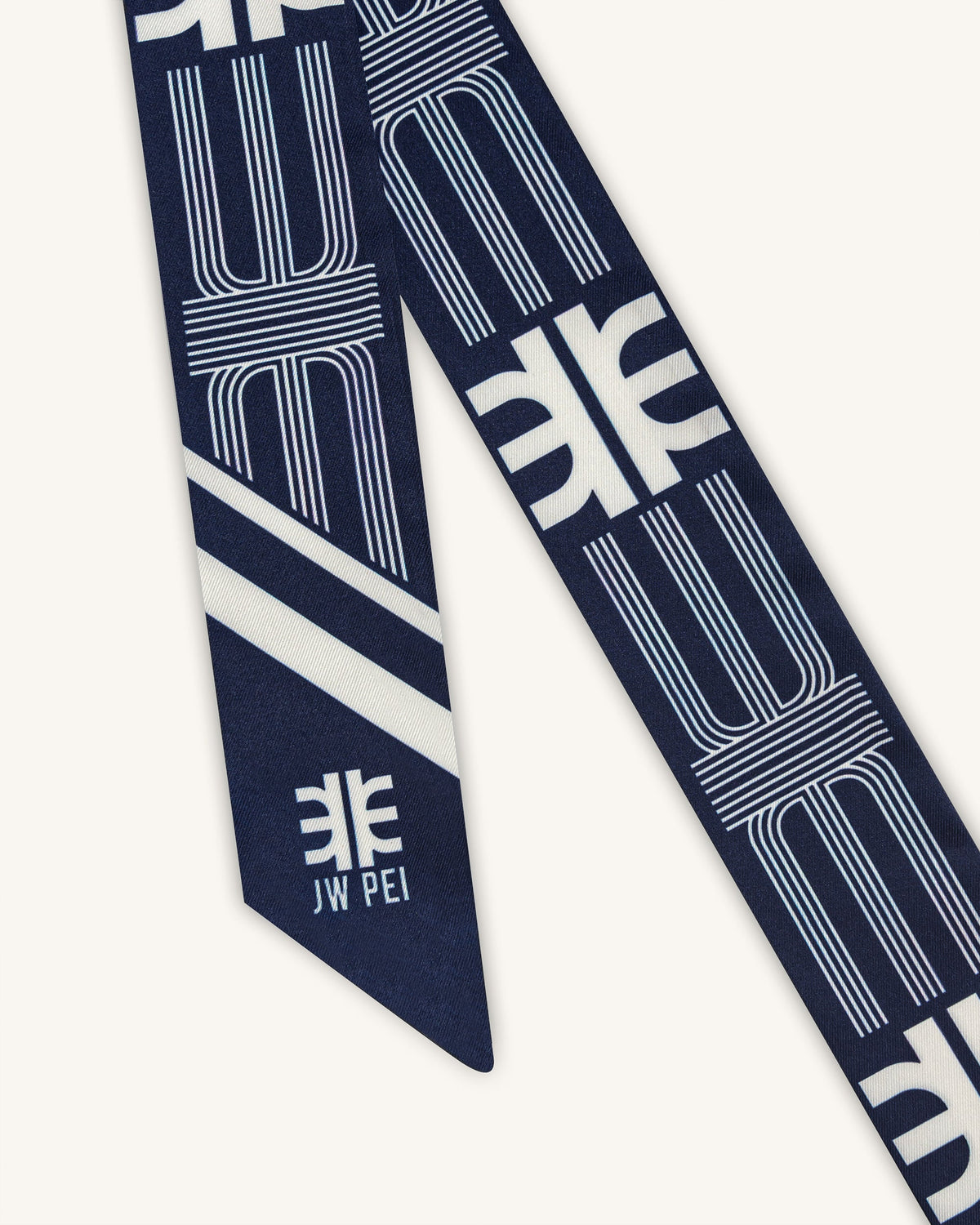 FEI Faux Silk Twill Scarf - Navy