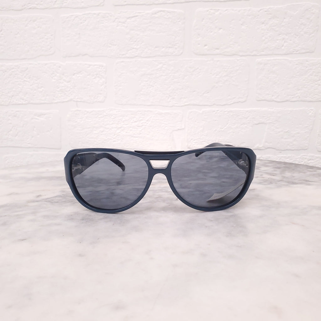 STELLA MCCARTNEY TURQUOISE LOGO SUNGLASSES