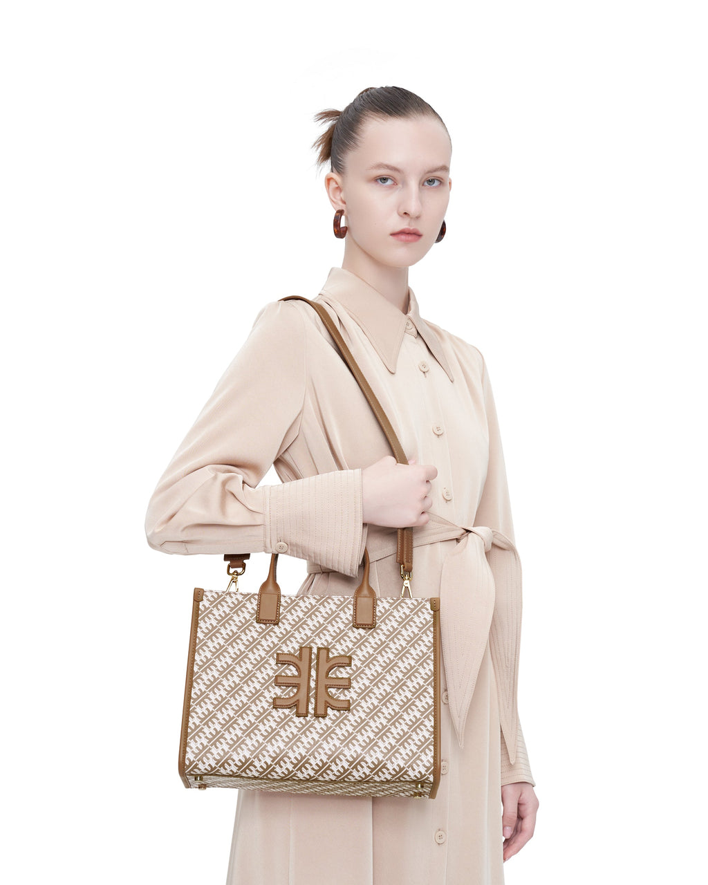 FEI Medium Tote Bag - Brown