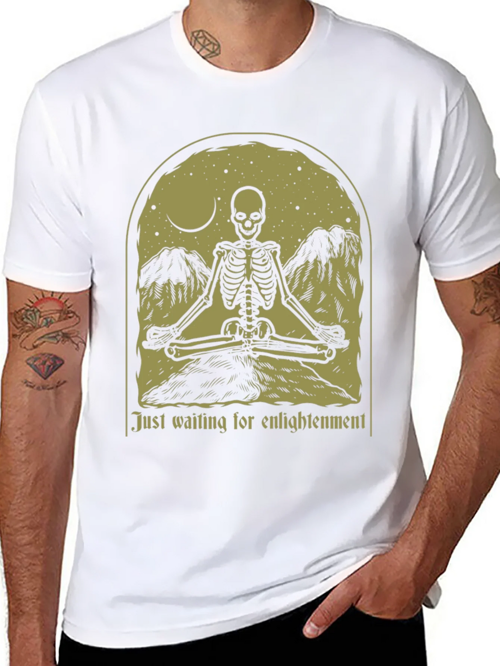 Enlightenment Skeleton Graphic Tee