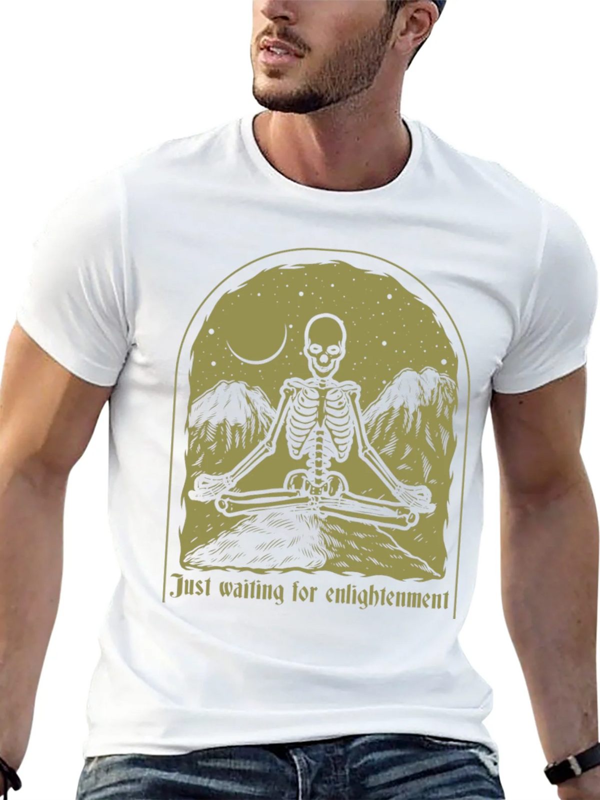 Enlightenment Skeleton Graphic Tee