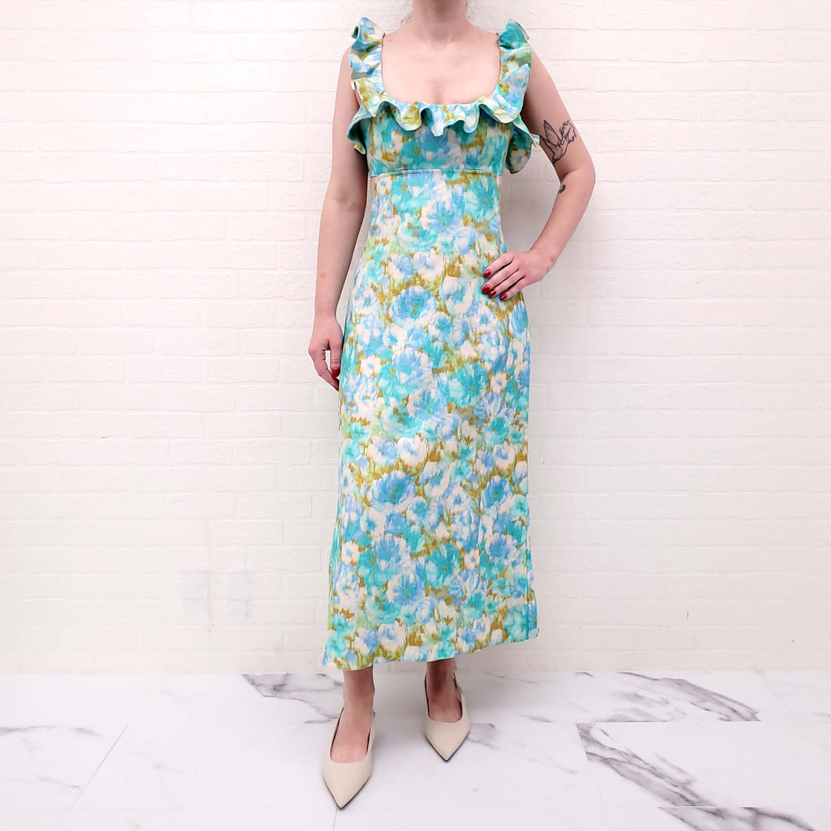 ZIMMERMANN FLORAL LONG DRESS - SIZE 1 (US 4)
