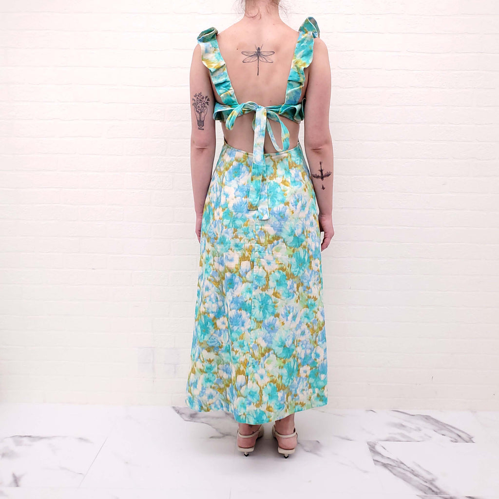 ZIMMERMANN FLORAL LONG DRESS - SIZE 1 (US 4)