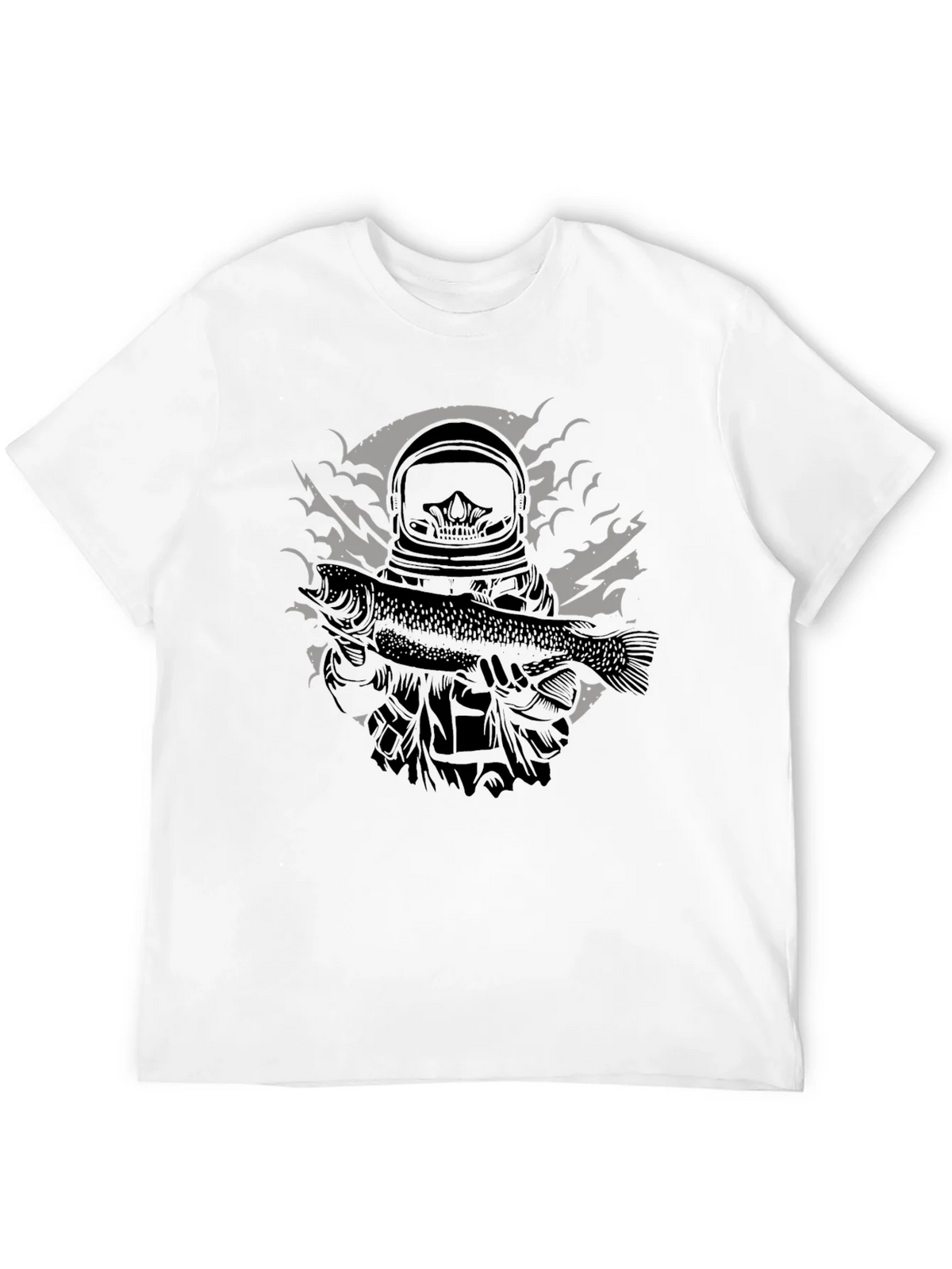 Astronaut Fish Graphic T-Shirt