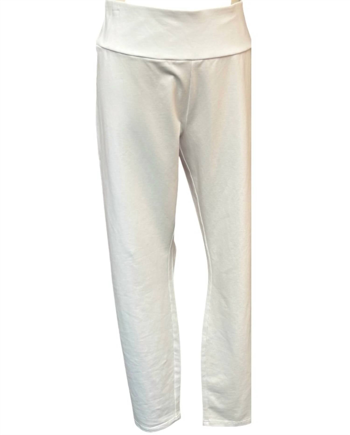 Women's Stonewash Knit Slim Jegging In White