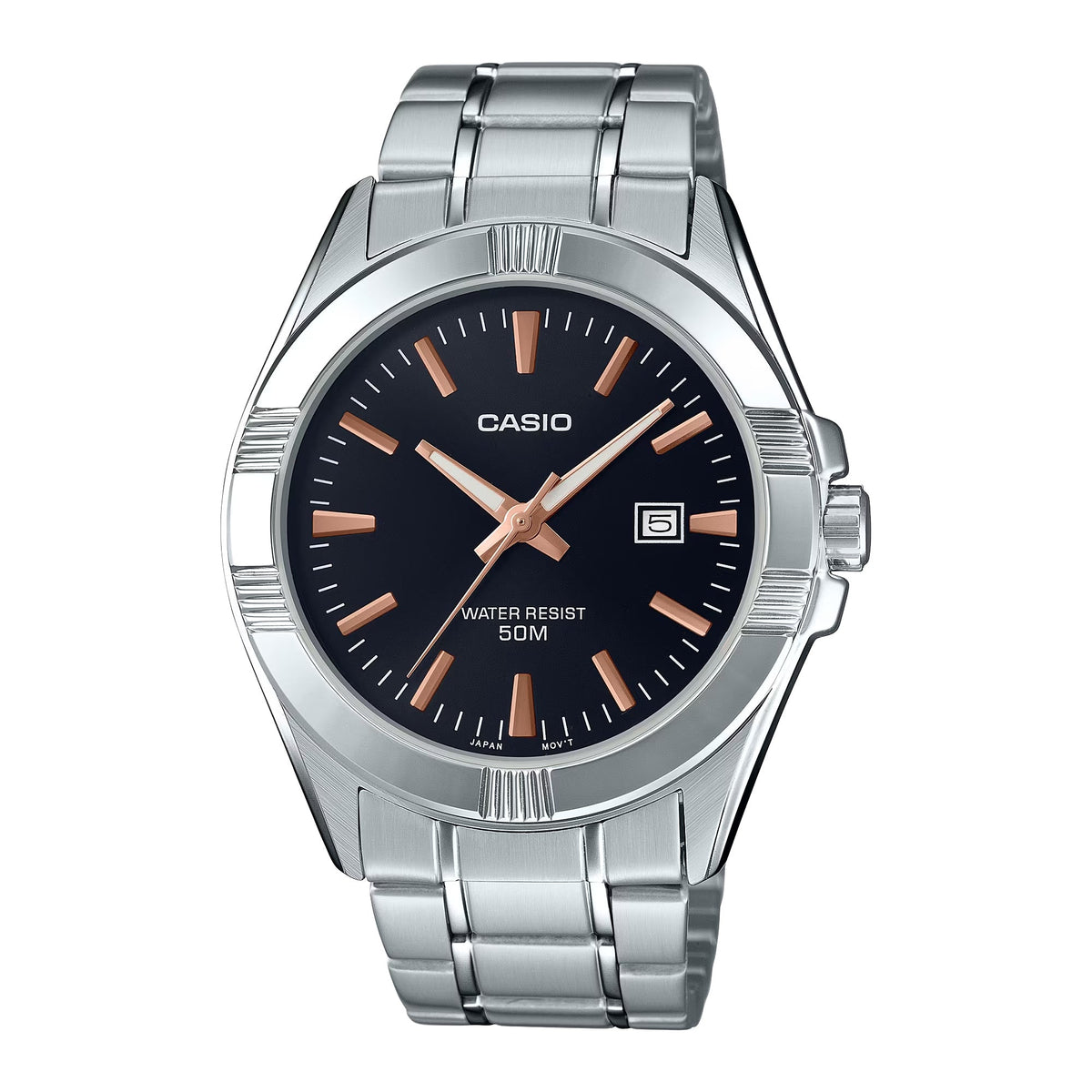 Casio Men’s Stainless Steel Analog Watch Black Dial - MTP-1308D-1A2V
