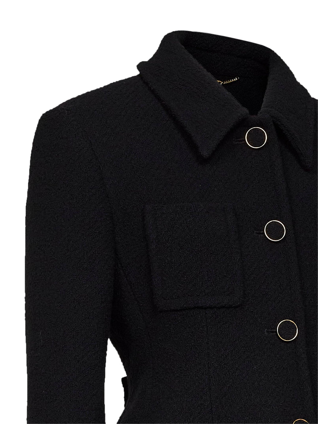 Chloé Women Black Wool Blend Bouclette Jacket