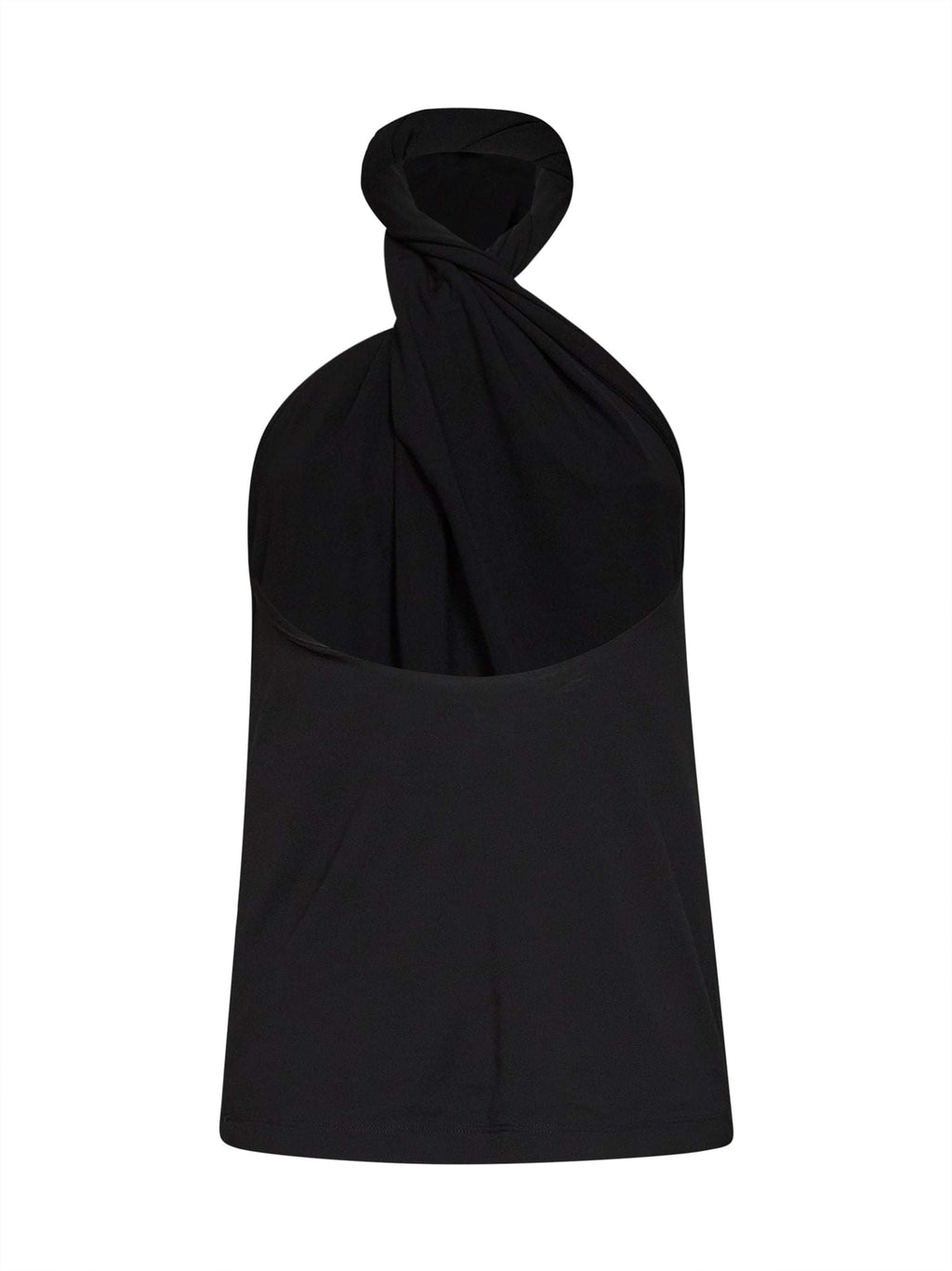 Toteme Women Black Jersey Twisted Halter Top