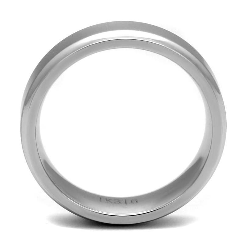 High polished (no plating) Stainless Steel Ring with No Stone