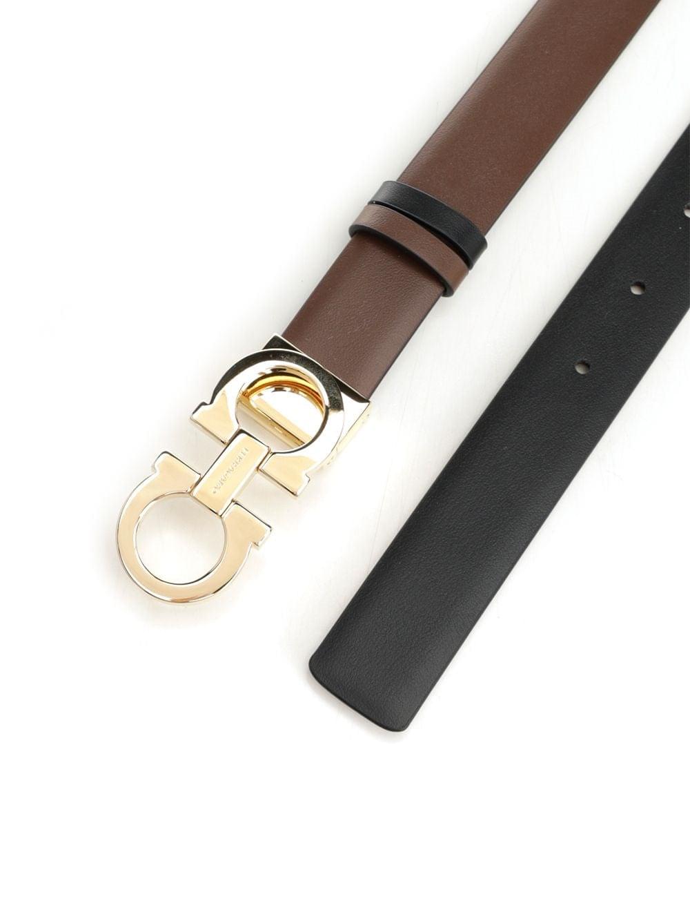 Ferragamo Women Reversible And Adjustable "Gancini" Belt