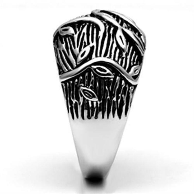 Rhodium Brass Ring with No Stone