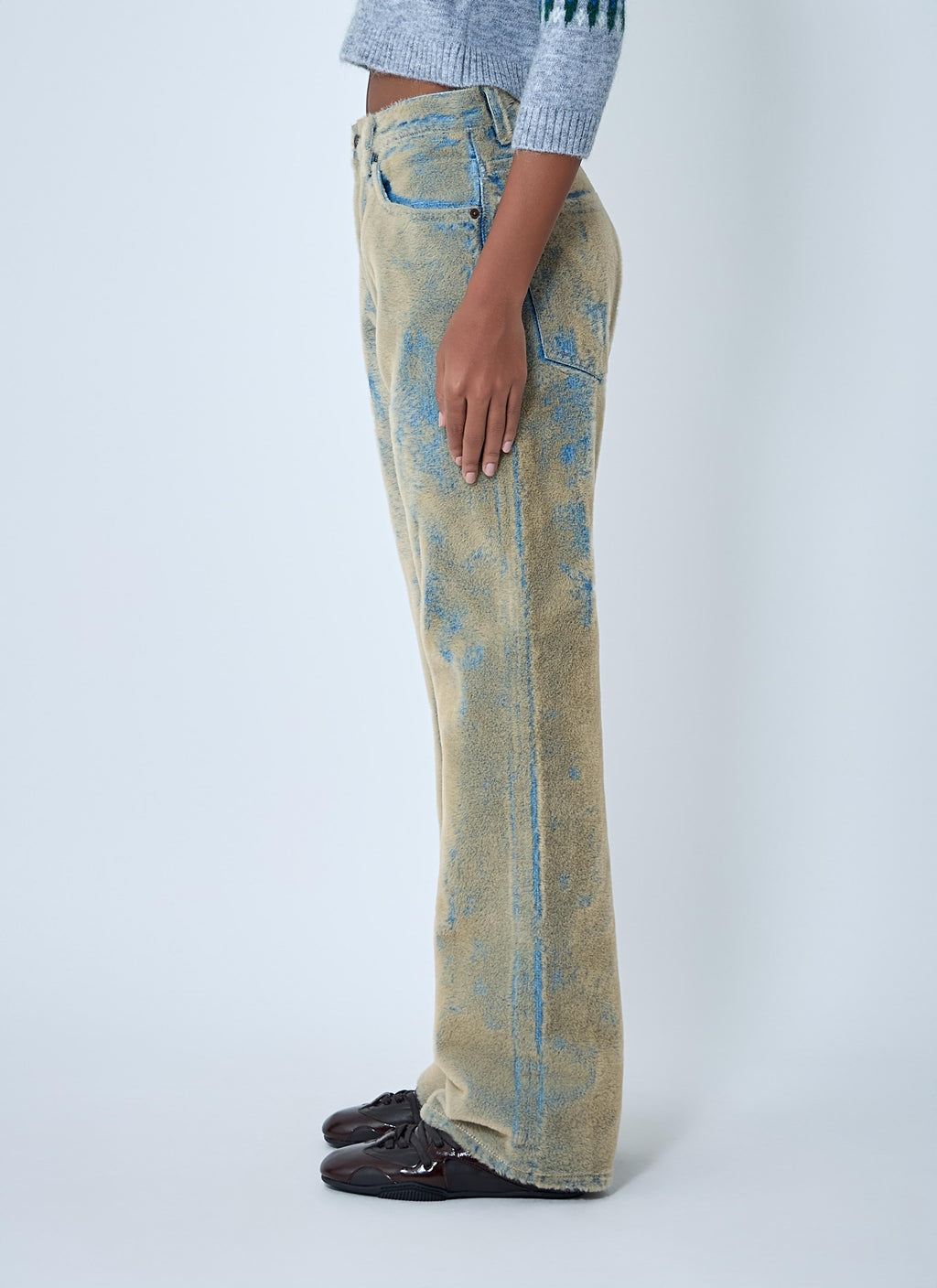 Acne Studios Women Flocked Denim Jeans