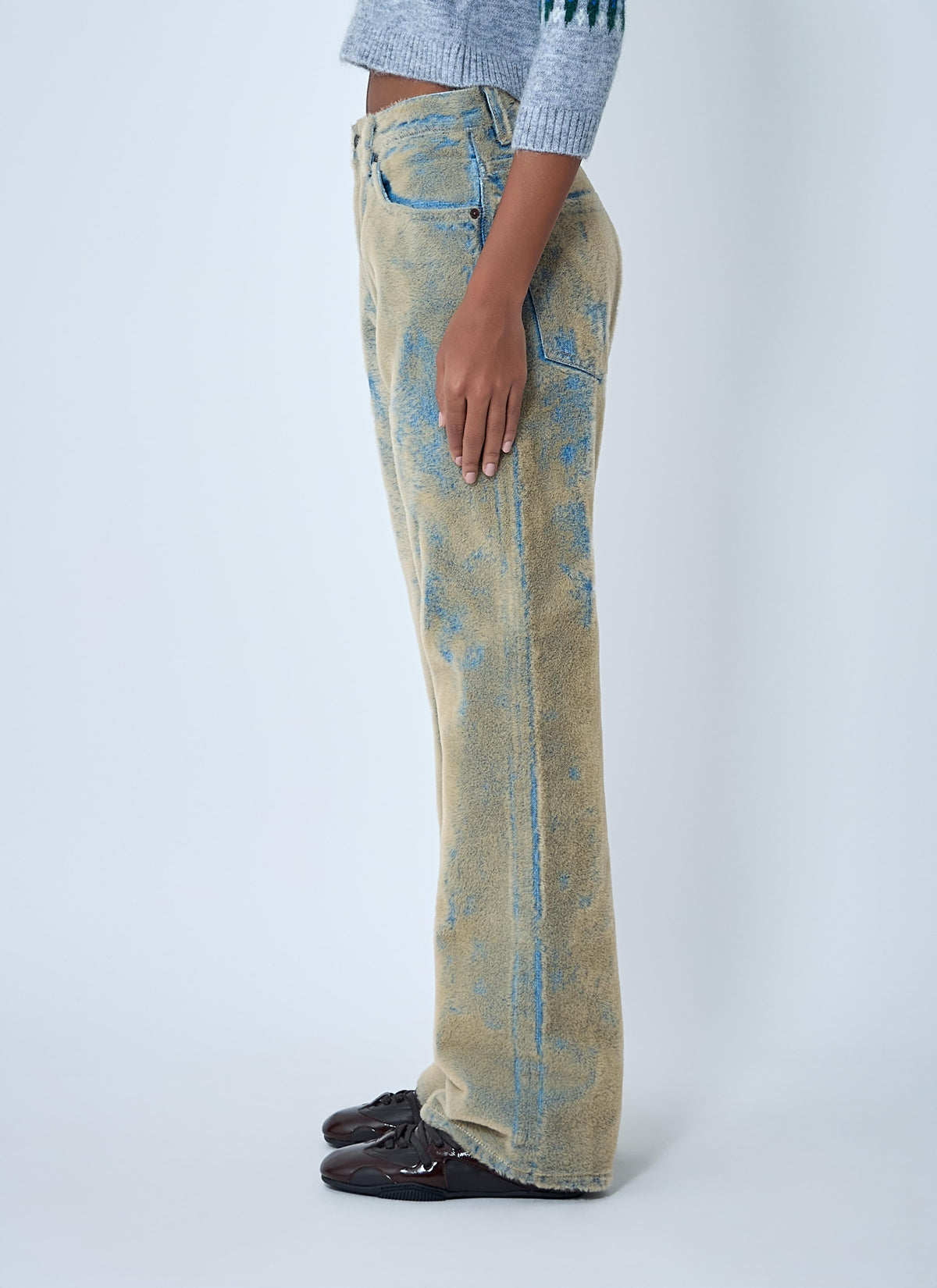 Acne Studios Women Flocked Denim Jeans