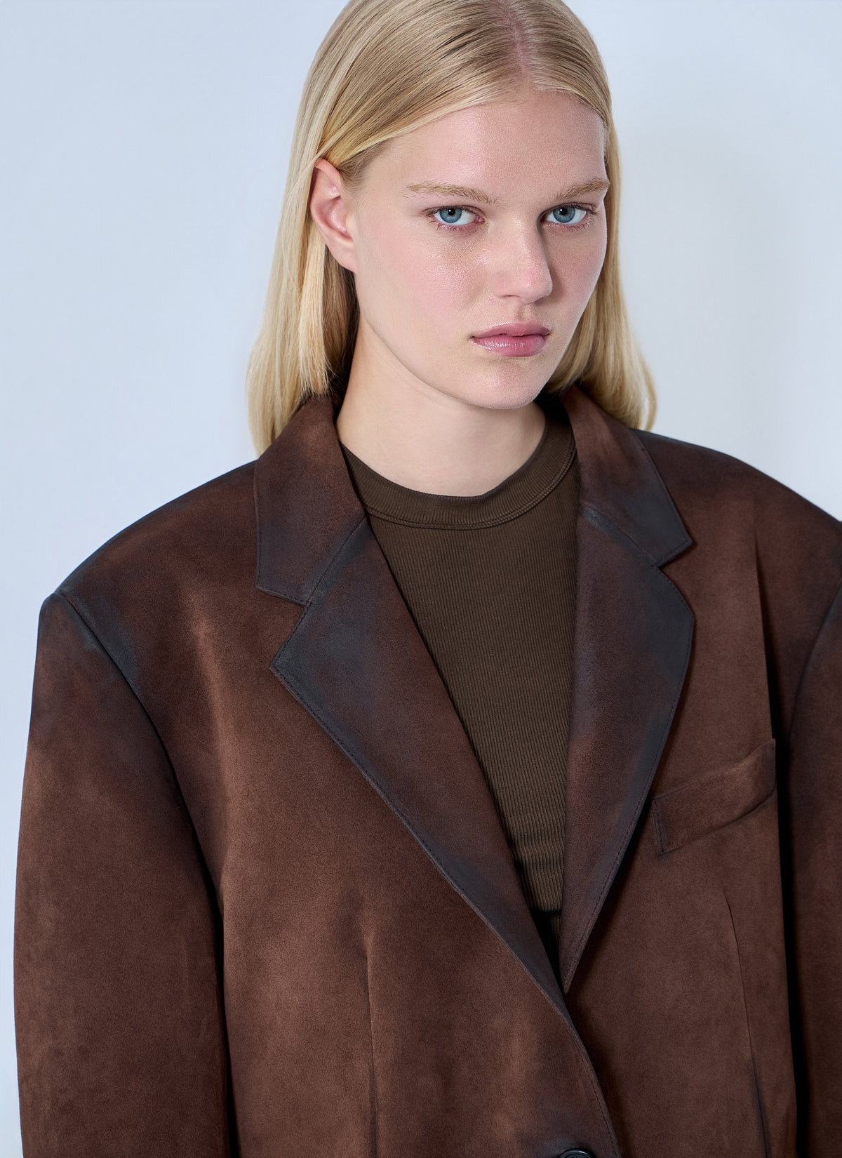 Acne Studios Women Distressed Suede Blazer