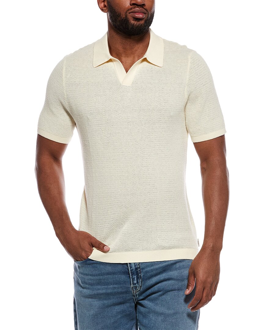 Onia Textured Johnny Collar Polo Shirt