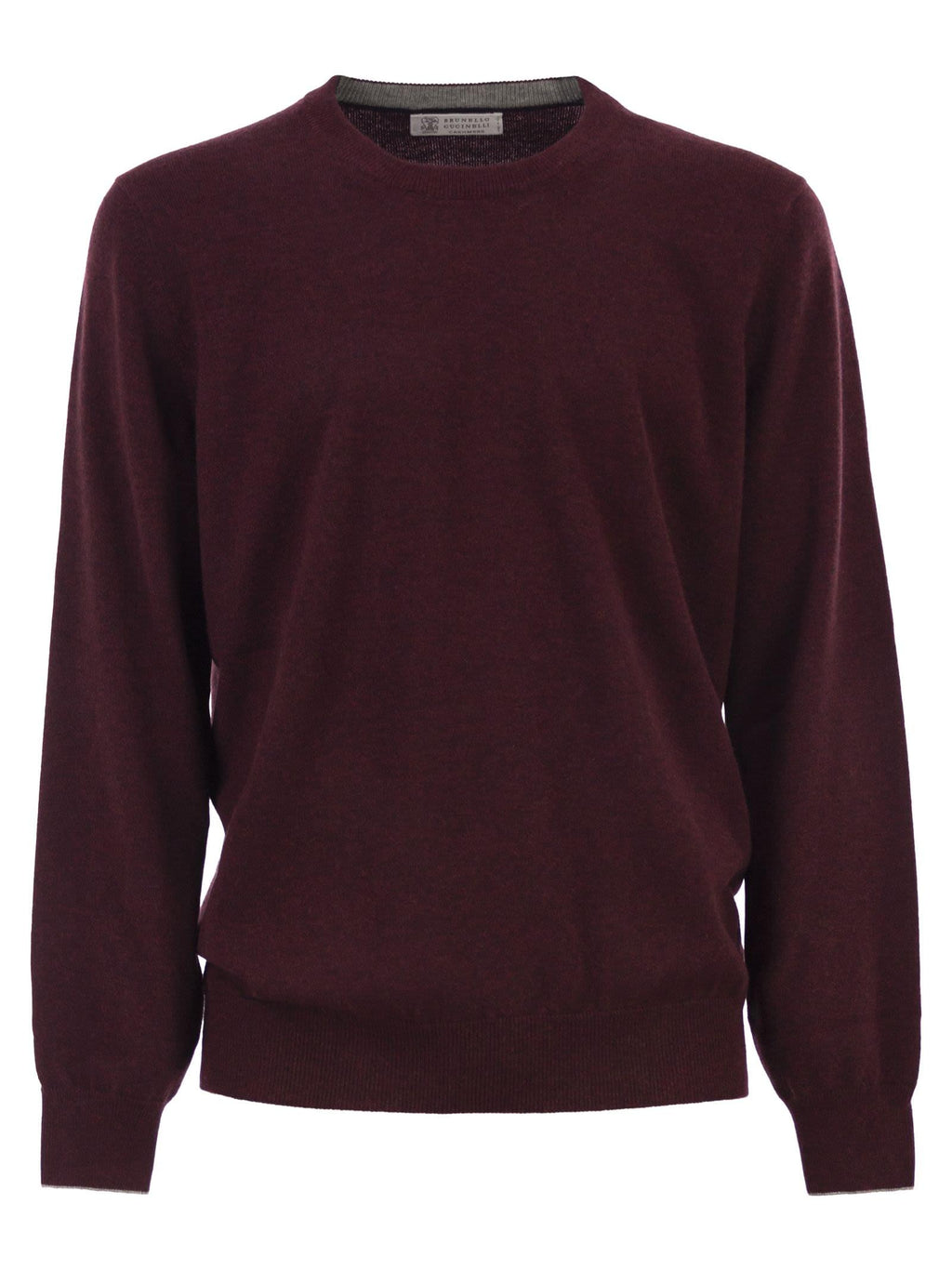 Brunello Cucinelli Men Pure Cashmere Crew-Neck Sweater