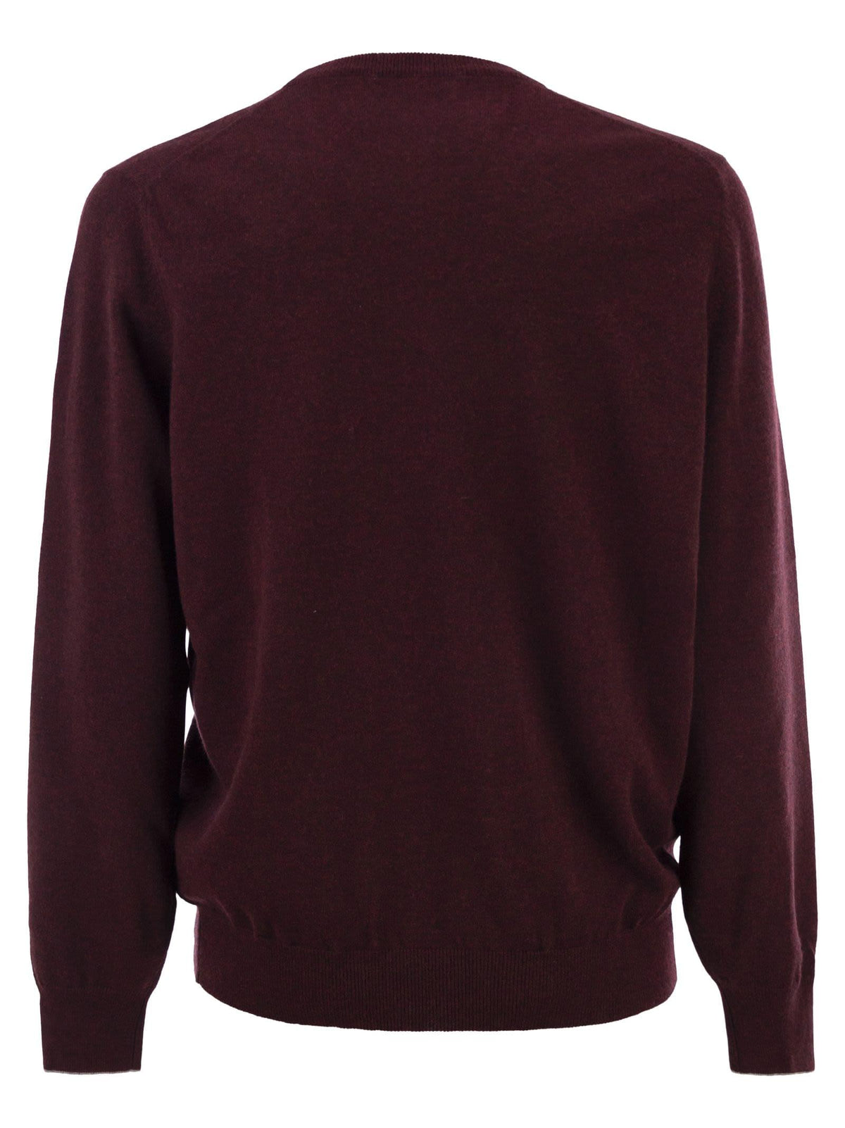 Brunello Cucinelli Men Pure Cashmere Crew-Neck Sweater