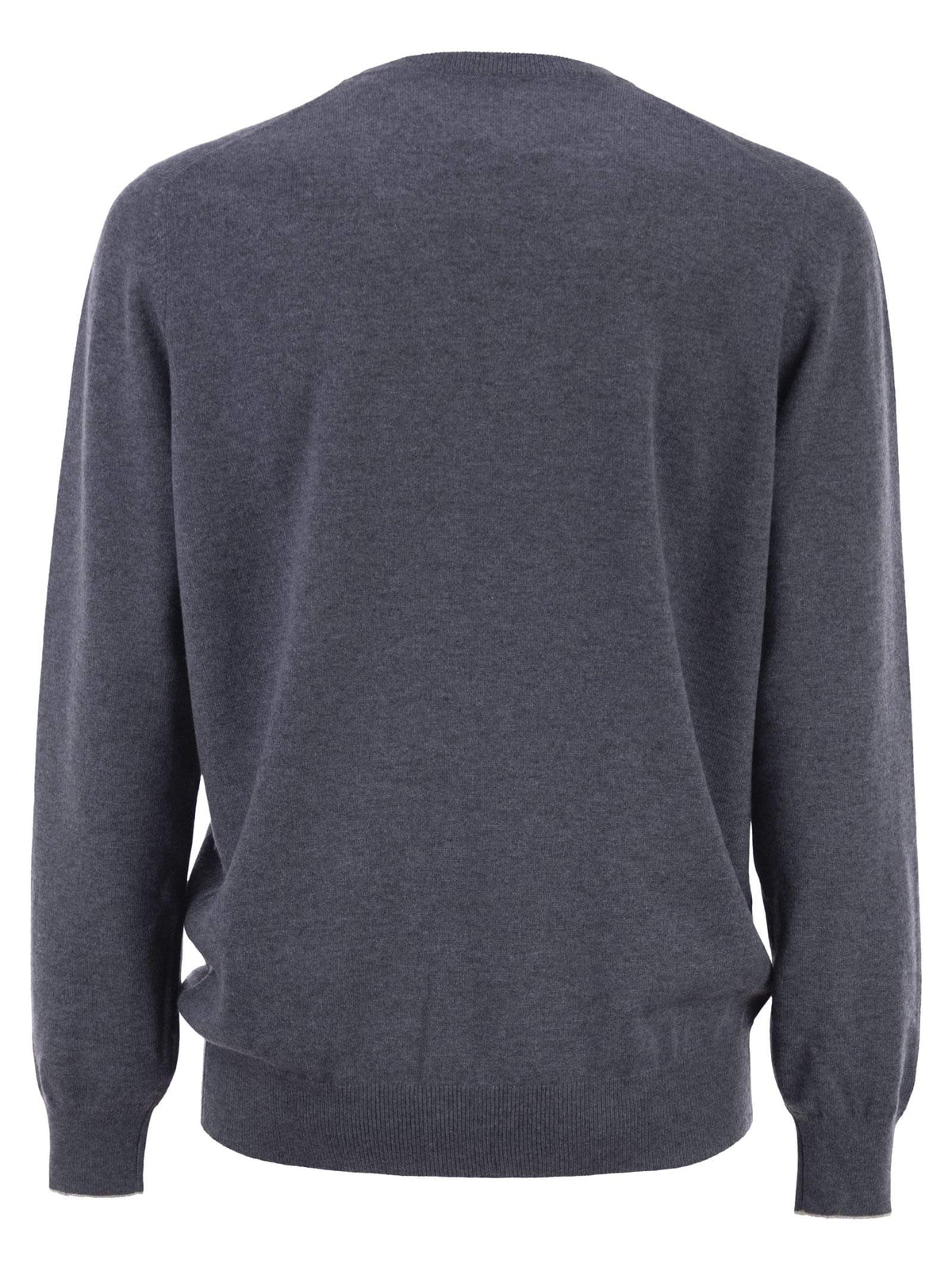 Brunello Cucinelli Men Pure Cashmere Crew-Neck Sweater
