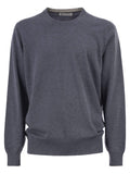 Brunello Cucinelli Men Pure Cashmere Crew-Neck Sweater