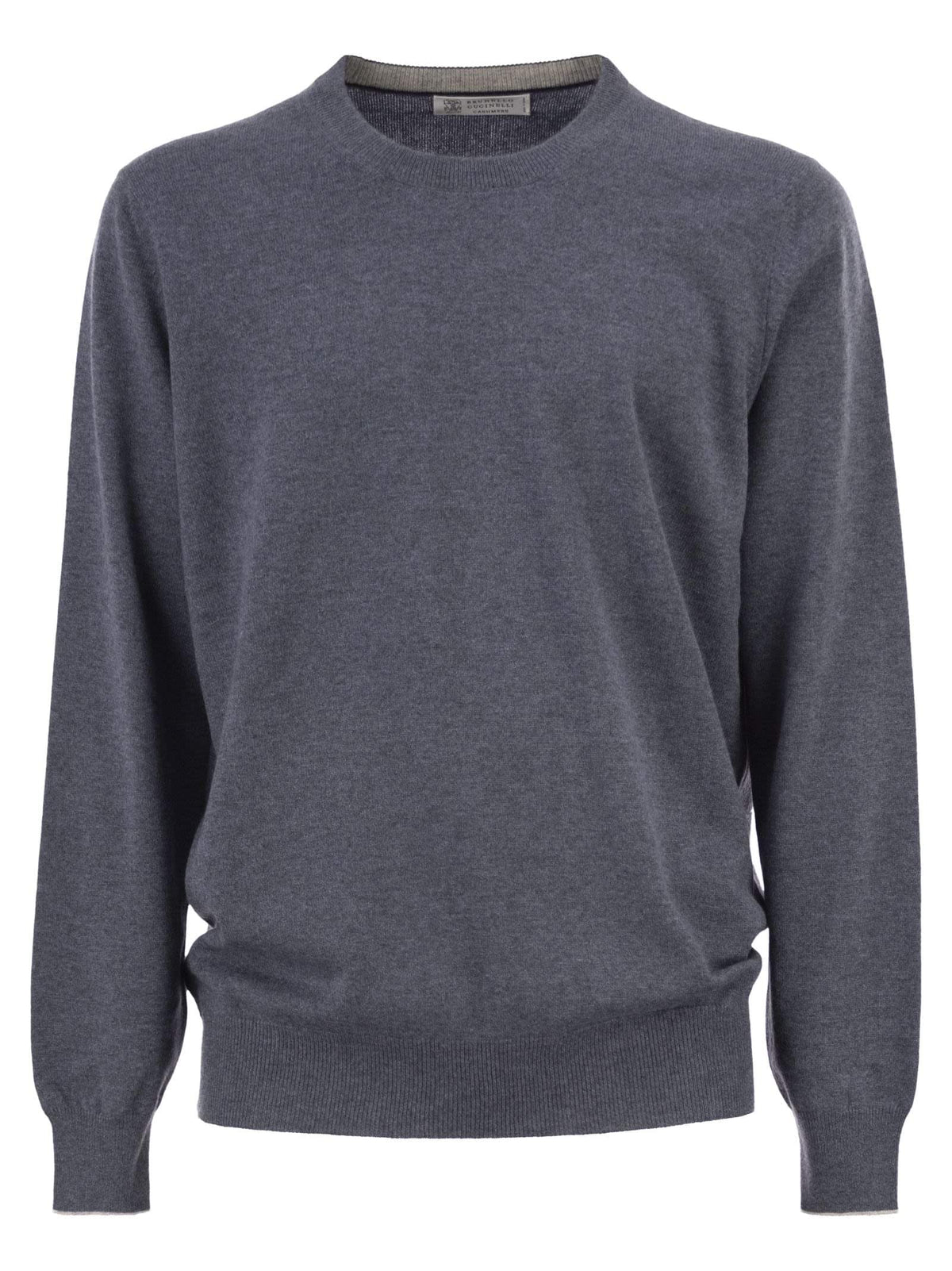 Brunello Cucinelli Men Pure Cashmere Crew-Neck Sweater