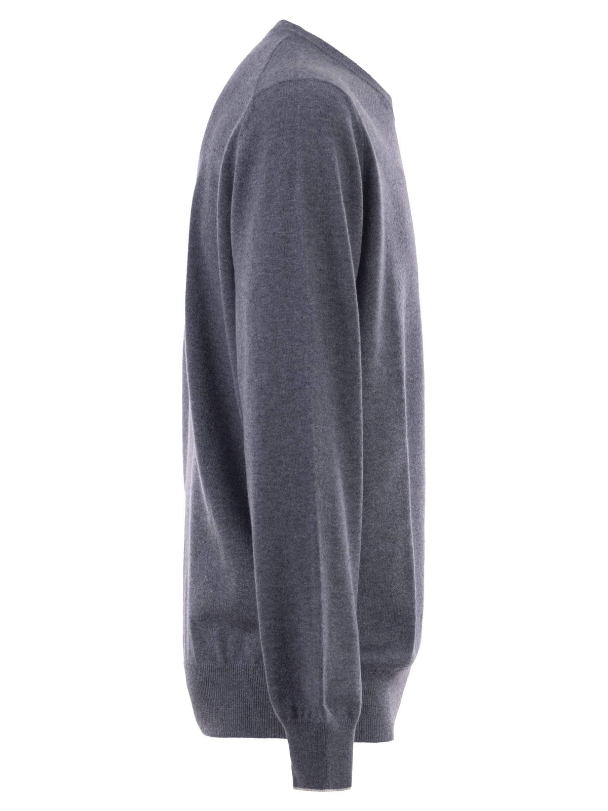 Brunello Cucinelli Men Pure Cashmere Crew-Neck Sweater