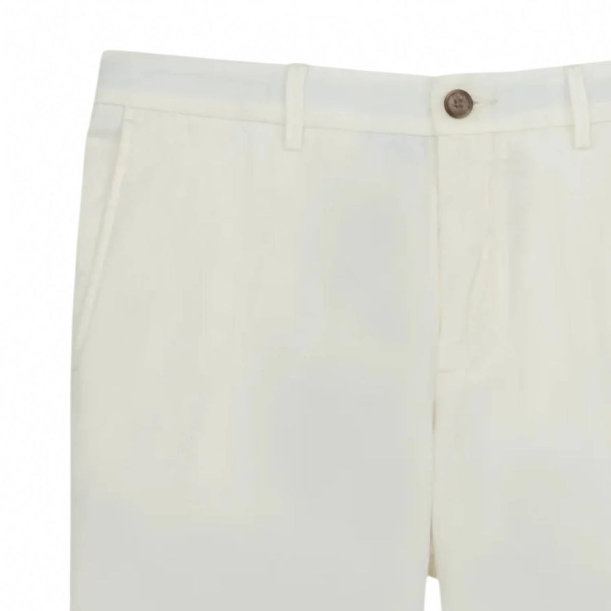 Men's Linen Blend Shorts In Cream