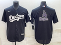 Men's Los Angeles Dodgers Black Authentic Patch jersey