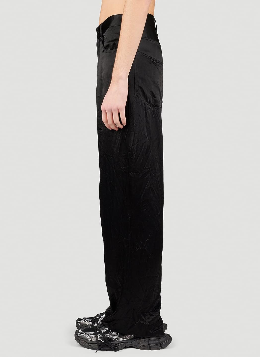 Balenciaga Men Five Pocket Satin Pants
