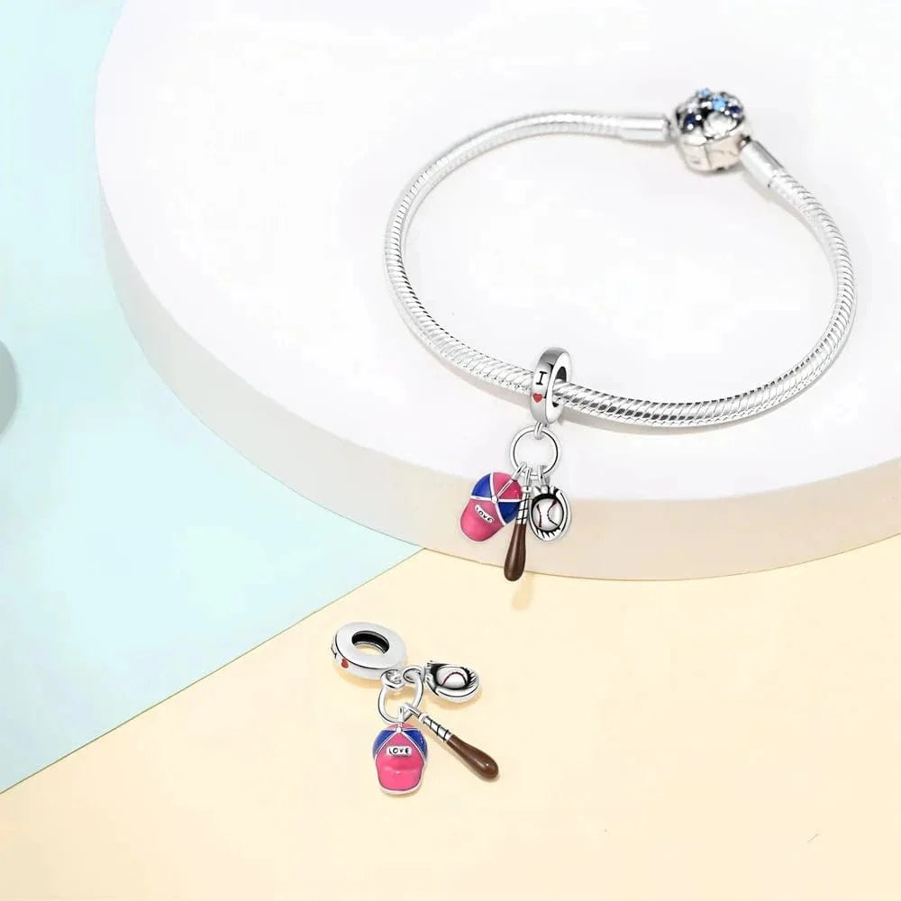 BaseBall Hat Dangle Charm