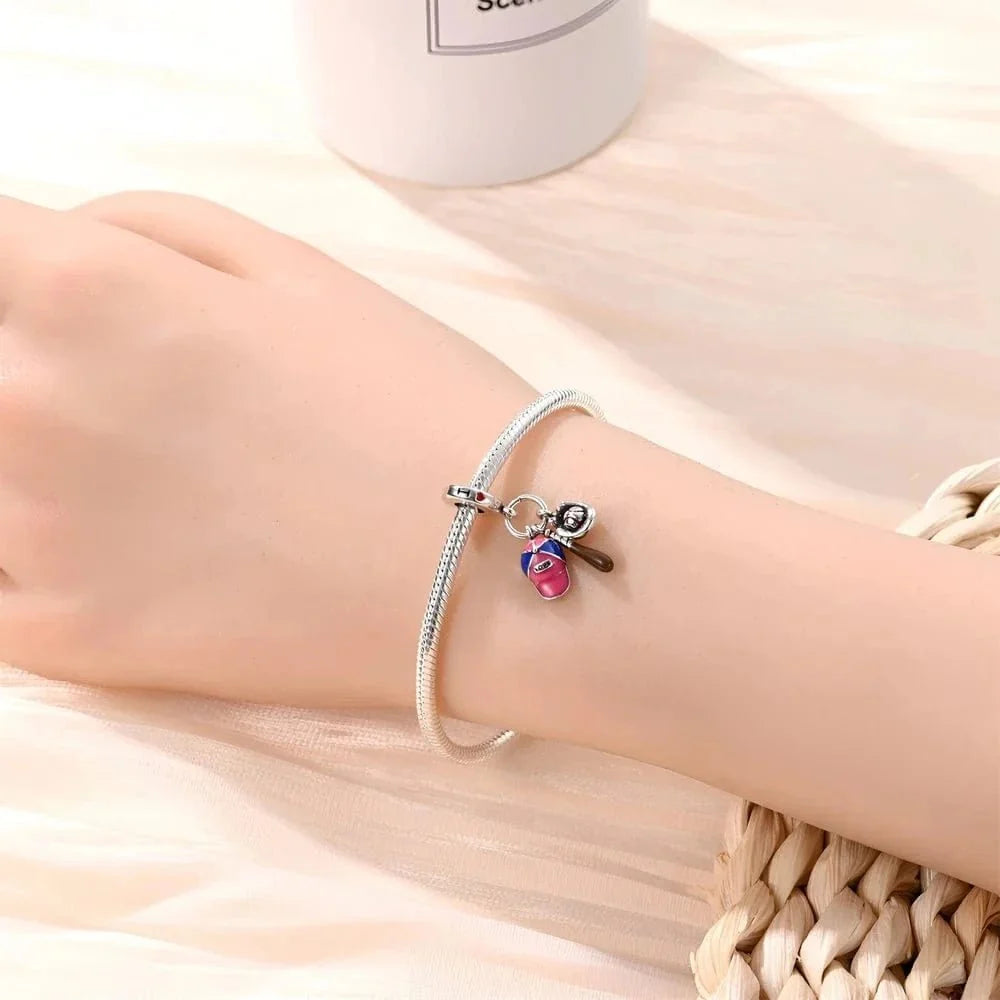 BaseBall Hat Dangle Charm