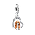 Basset Hound Dog Charm