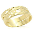 Gold Brass Ring with No Stone