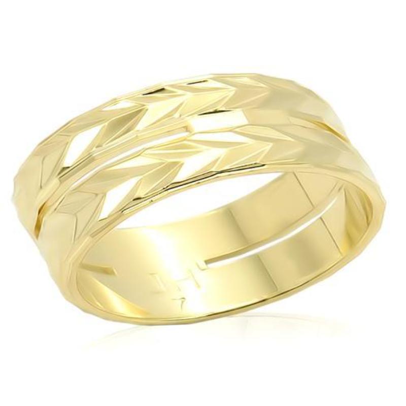 Gold Brass Ring with No Stone