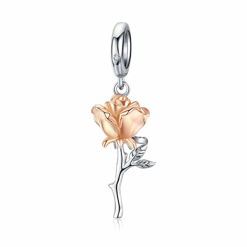 Beauty and the Beast Rose Dangle Charm